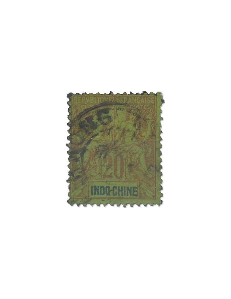 n° 3/16*/obl. - Timbre INDOCHINE Poste