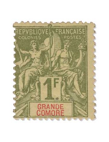 n° 13* - Timbre GRANDE COMORES Poste