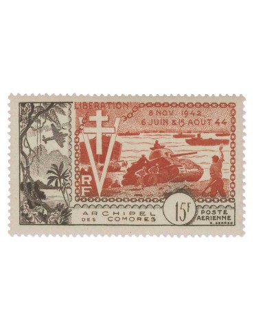n° 4* - Timbre COMORES Poste Aerienne