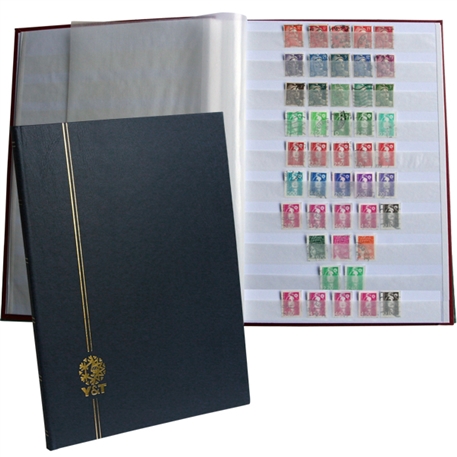 Classeur pour timbres Nostalgie bleu - Album timbres 60 pages et
