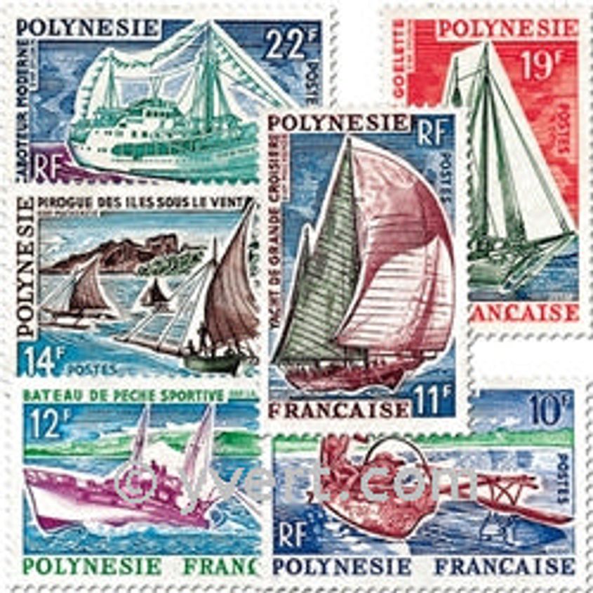 n° 36/41 - Timbre Polynésie Poste - Yvert et Tellier - Philatélie et ...