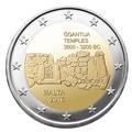 2 EURO COMMEMORATIVE 2016 : MALTE (Coin card Temples Ggantija)