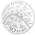 50 EUROS - ARGENT - FRANCE - INSTITUT DE FRANCE BE 2016