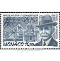n° 1853 -  Selo Mónaco Correios