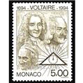 n° 1962 -  Timbre Monaco Poste