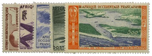 n°11/14** + 16** - Timbre AOF Poste aérienne n°11/14** + 16** - Timbre AOF Poste aérienne