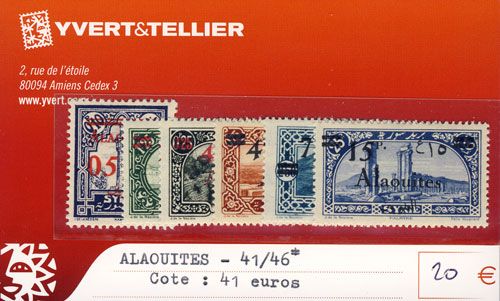 ALAOUITES - n° 41/46* ALAOUITES - n° 41/46*