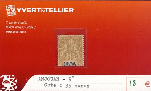 ANJOUAN - n° 9* ANJOUAN - n° 9*