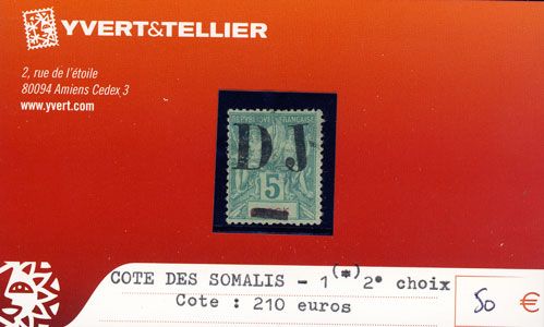 COTE DES SOMALIS - n° 1(*) COTE DES SOMALIS - n° 1(*)
