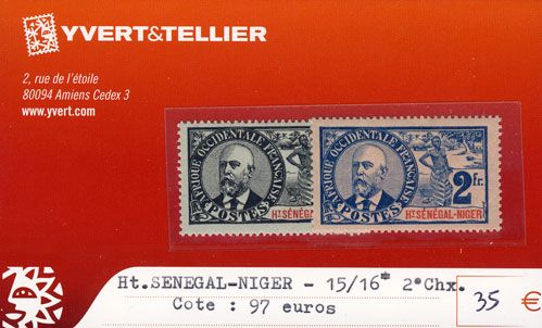 HAUT SENEGAL - NIGER - n° 15/16* HAUT SENEGAL - NIGER - n° 15/16*