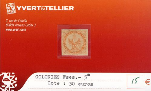 COLONIES FRANCAISES - n° 5* COLONIES FRANCAISES - n° 5*