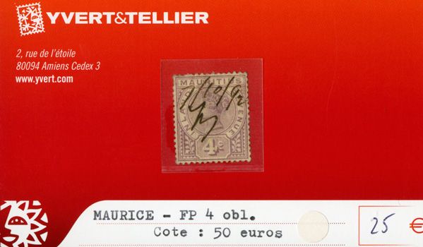 MAURICE FP - n°4 obl. MAURICE FP - n°4 obl.