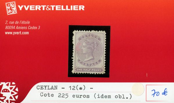 CEYLAN - n°12 (*) CEYLAN - n°12 (*)