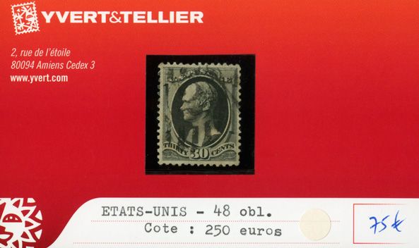 ETATS-UNIS - n°48 obl. ETATS-UNIS - n°48 obl.