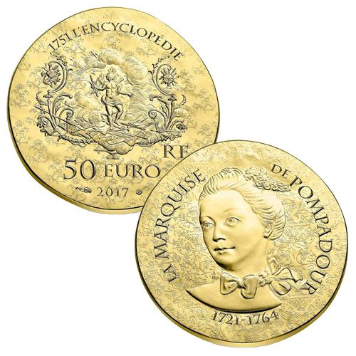 50 EUROS OR - FRANCE - MARQUISE DE POMPADOUR 50 EUROS OR - FRANCE - MARQUISE DE POMPADOUR