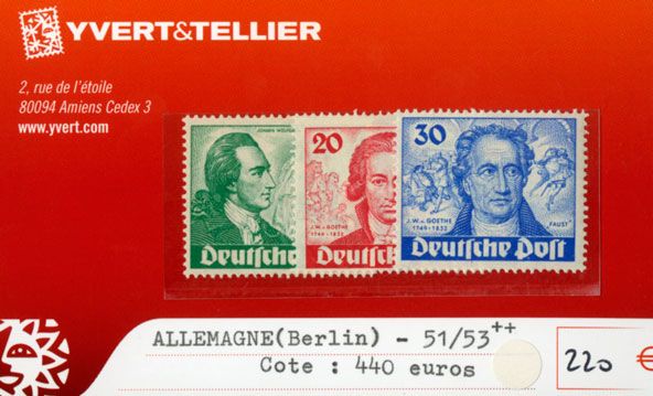ALLEMAGNE BERLIN - n°51/53** ALLEMAGNE BERLIN - n°51/53**