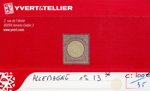 ALLEMAGNE EMPIRE - n°13* ALLEMAGNE EMPIRE - n°13*