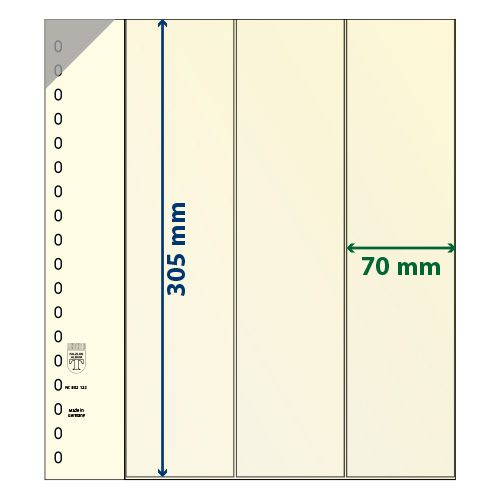 Feuille neutre LINDNER-T : bandes pour roulettes et carnets-802122P (x10) Feuille neutre LINDNER-T : bandes pour roulettes et carnets-802122P (x10)