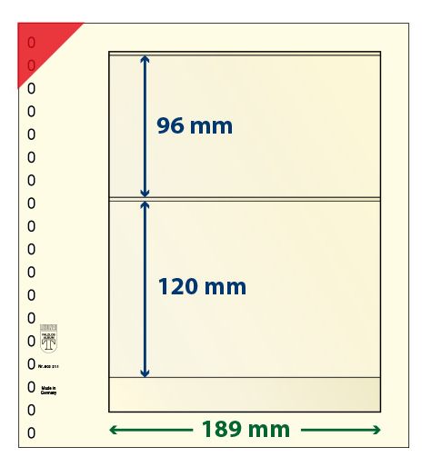 Feuille neutre LINDNER-T : 2 bandes-802211 (x10) Feuille neutre LINDNER-T : 2 bandes-802211 (x10)