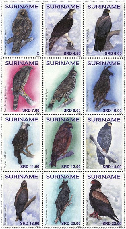 n° 2815/2826 - Timbre SURINAME Poste n° 2815/2826 - Timbre SURINAME Poste