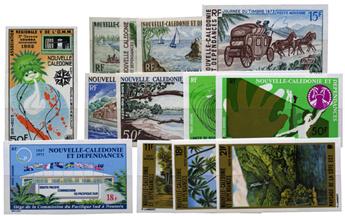 NOUVELLE CALEDONIE: 13 timbres neufs** ND des années 70