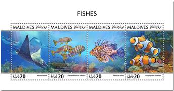 n° 6522/6525 - Timbre MALDIVES Poste
