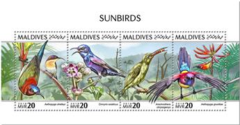 n° 6543/6546 - Timbre MALDIVES Poste