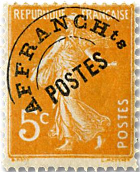 n° 50 -  Selo França Pré-obliterados