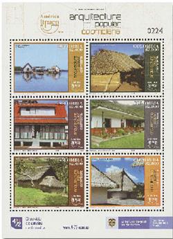 n° 2165/2170 - Timbre COLOMBIE Poste