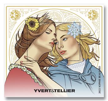 n° 9 -  Selo França Bloco YVERDE et Tellier