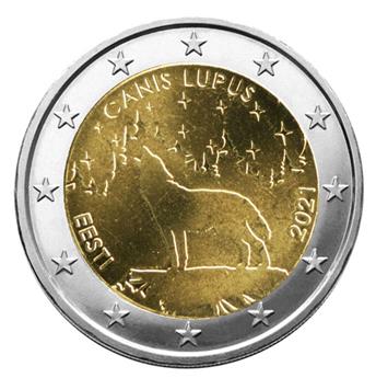 2 EURO COMMEMORATIVE 2021 : ESTONIE (Le Loup)