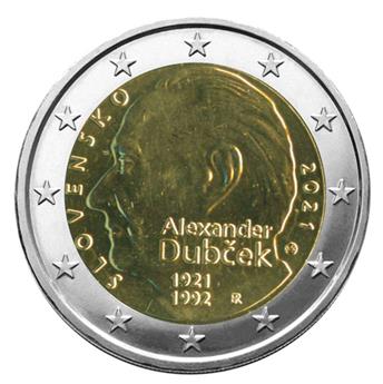 2 EURO COMMEMORATIVE 2021 : SLOVAQUIE (100 ans de la naissance d´Alexander Dubcek)