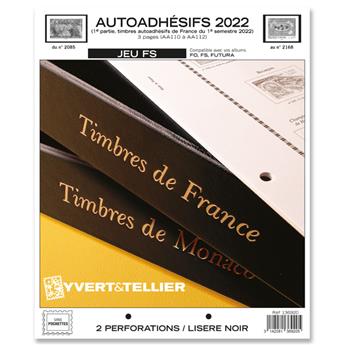 FRANCE AUTOADHESIFS FS : 2022 - 1ER SEMESTRE (JEUX SANS POCHETTES)
