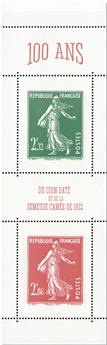 n° 1530 (n° 5607/5610) - Timbre France Carnets Divers ( 100 ans du coin daté et de la Semeuse camée)