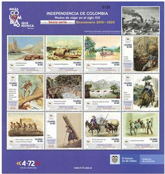 n° 2219/2230 - Timbre COLOMBIE Poste