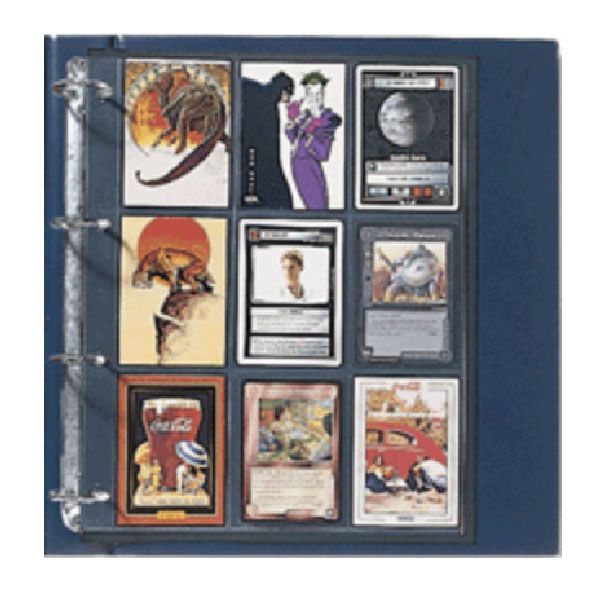 FEUILLES "COMPACT A4" (18 POCHES : CARTES A JOUER) - SAFE® (x10)