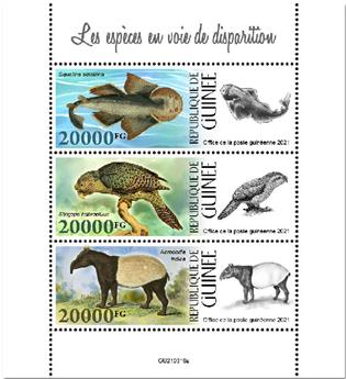 n° 11398/11400  - Timbre GUINEE Poste