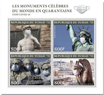 n° 2507/2510  - Timbre TCHAD Poste