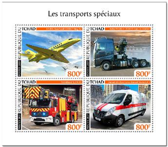 n° 3400/3403  - Timbre TCHAD Poste