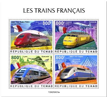 n° 3732/3735  - Timbre TCHAD Poste