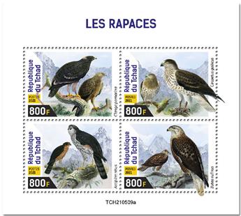 n° 3822/3825  - Timbre TCHAD Poste