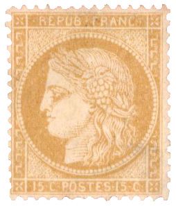 n°59(*) - Timbre FRANCE Poste