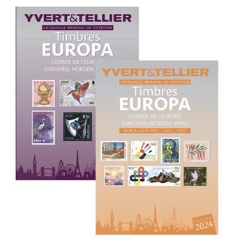 EUROPA - 2022 + Mise à jour 2024 (Catalogue des timbres EUROPA, Conseil de l'Europe, EUROMED, SEPAC, NORDEN)