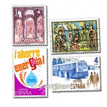 ESPAGNE : pochette de 100 timbres (Oblitérés)