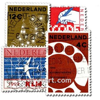 PAYS BAS : pochette de 100 timbres (Oblitérés)