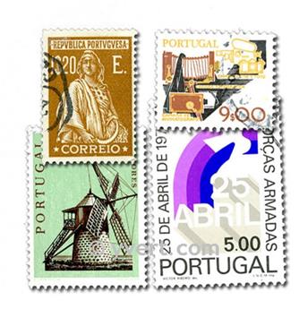 PORTUGAL : pochette de 200 timbres (Oblitérés)