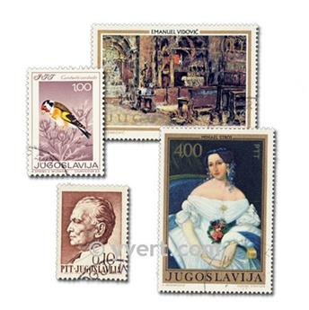 YOUGOSLAVIE : pochette de 500 timbres (Oblitérés)