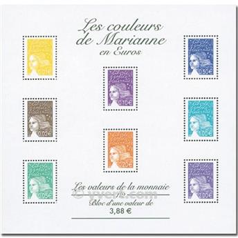 n° 44 -  Selo França Blocos e folhinhas