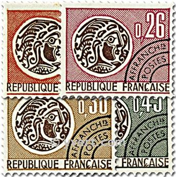 n° 130/133 -  Selo França Pré-obliterados