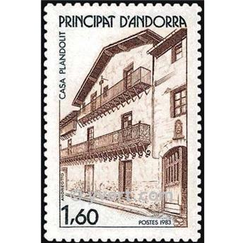 n° 326 -  Timbre Andorre Poste